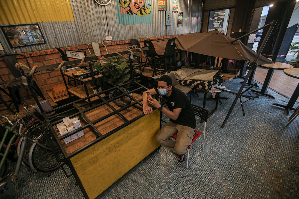 During the lockdown many restaurant operators struggled to stay afloat. u00e2u20acu201d Picture by Farhan Najib