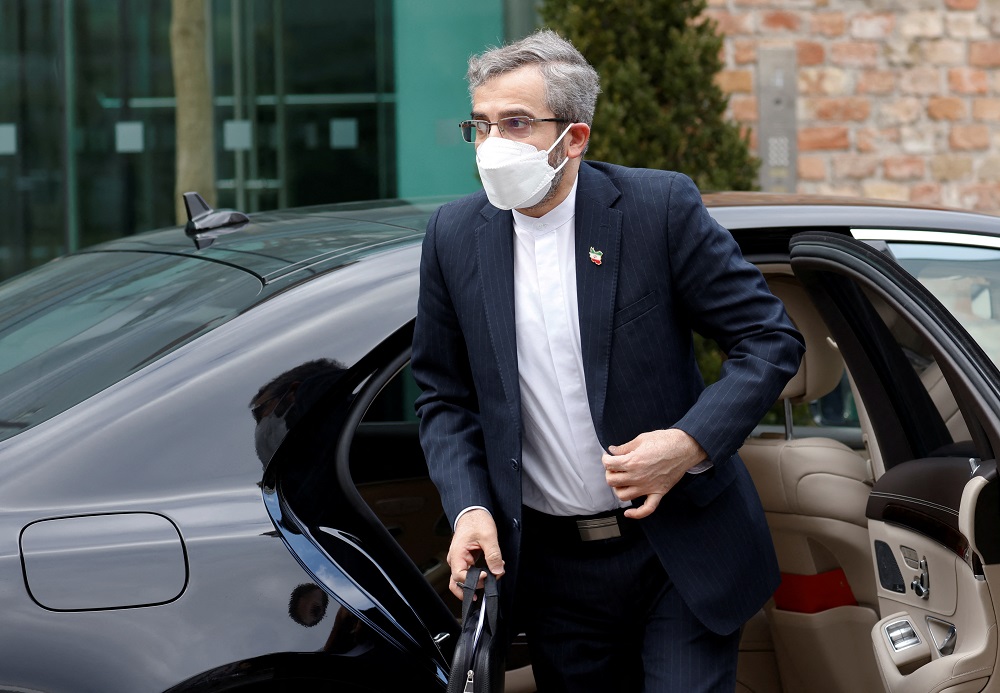 Iranu00e2u20acu2122s chief nuclear negotiator Ali Bagheri Kani arrives at Palais Coburg where closed-door nuclear talks with Iran take place in Vienna February 28, 2022. u00e2u20acu201d Reuters pic