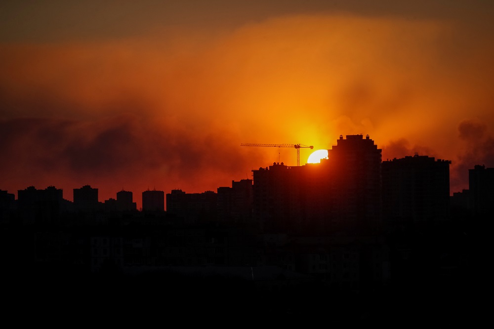 Smoke rises after shelling near Kyiv, Ukraine March 10, 2022. u00e2u20acu201d Reuters pic