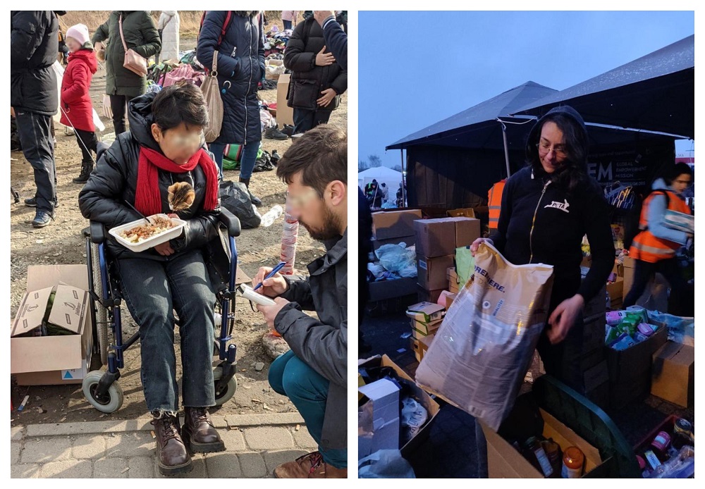 Volunteers at Peta UK and Germany have been offering food and support to Ukranians in neighbouring countries. u00e2u20acu201d Pictures via Twitter/PETAUK