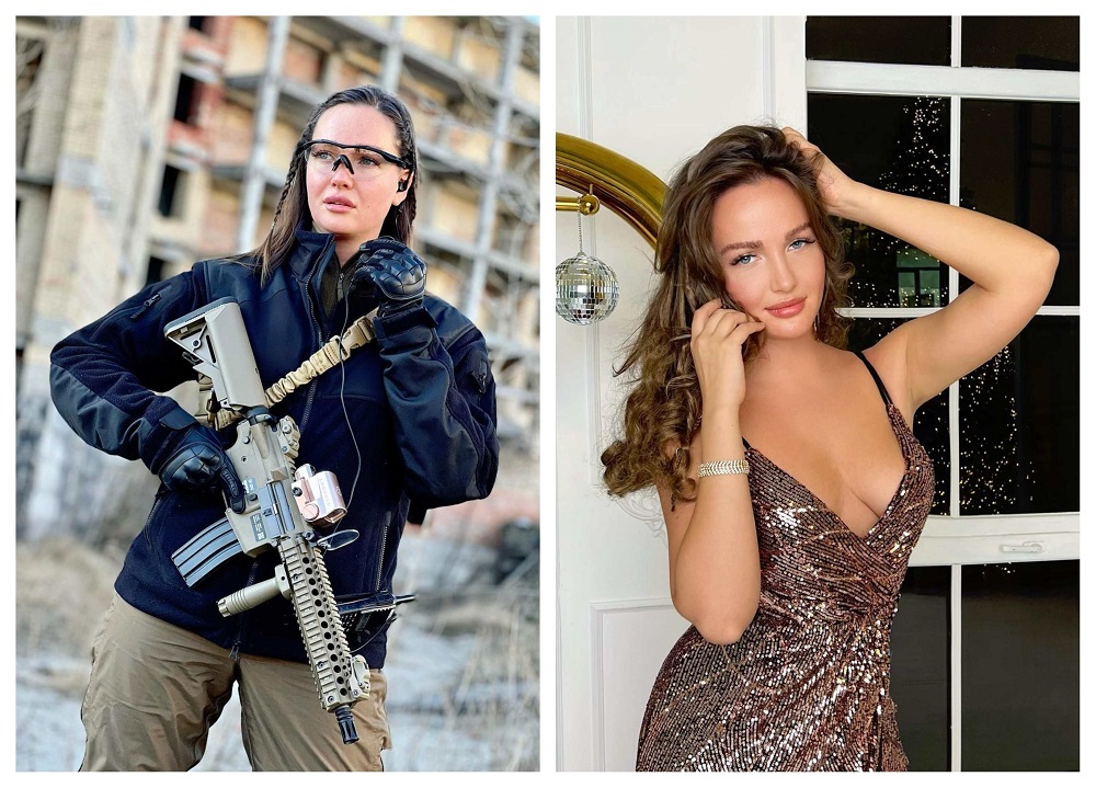 Anastasiia Lenna is among thousands of Ukrainian civilians who volunteered to defend their country from Russia.  u00e2u20acu201d  Pictures from Instagram/Anastasiia Lenna
