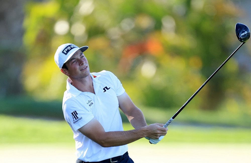 Viktor Hovland of Norway follows his tee shot on the par 5, 12th hole during the second round of the Arnold Palmer Invitational at Arnold Palmer Bay Hill Golf Course in Orlando March 4, 2022. u00e2u20acu201d Picture by David CannonGetty Images via AFP