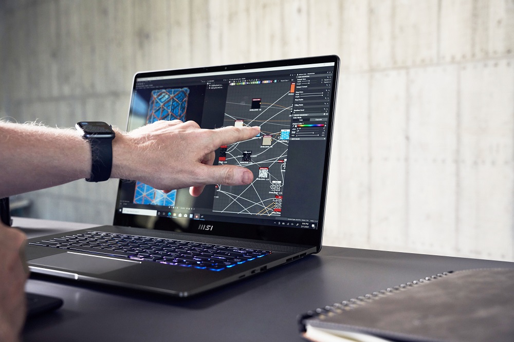 MSI Creator Z16 is a perfect model for creative mavens who want a sophisticated and edgy laptop for their creative work. —Picture courtesy of MSI