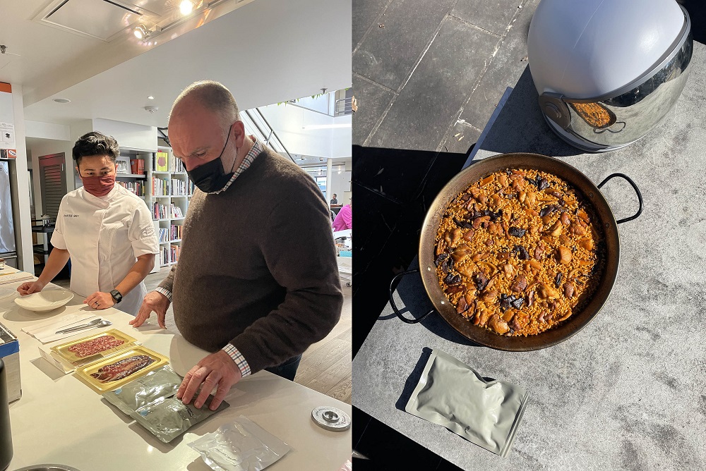 Top chef Jose Andres concocted a paella for the private mission to the ISS. u00e2u20acu201d Picture courtesy of Jose Andres / Axiom Space via ETX Studio