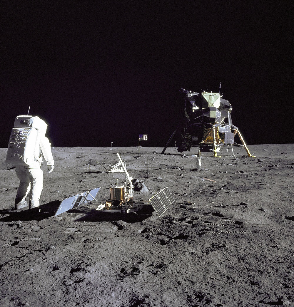 Bonhams will auction Moon dust collected during the Apollo 11 mission on April 13. u00e2u20acu201d Picture courtesy of Nasa via ETX Studio