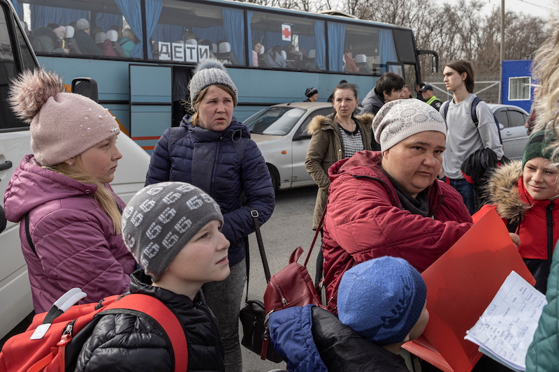 Evacuees from Mariupol region arrive at reception centre, as Russia's invasion of Ukraine continues, in Zaporizhzhia, Ukraine, March 31, 2022. u00e2u20acu201d Reuters picnn