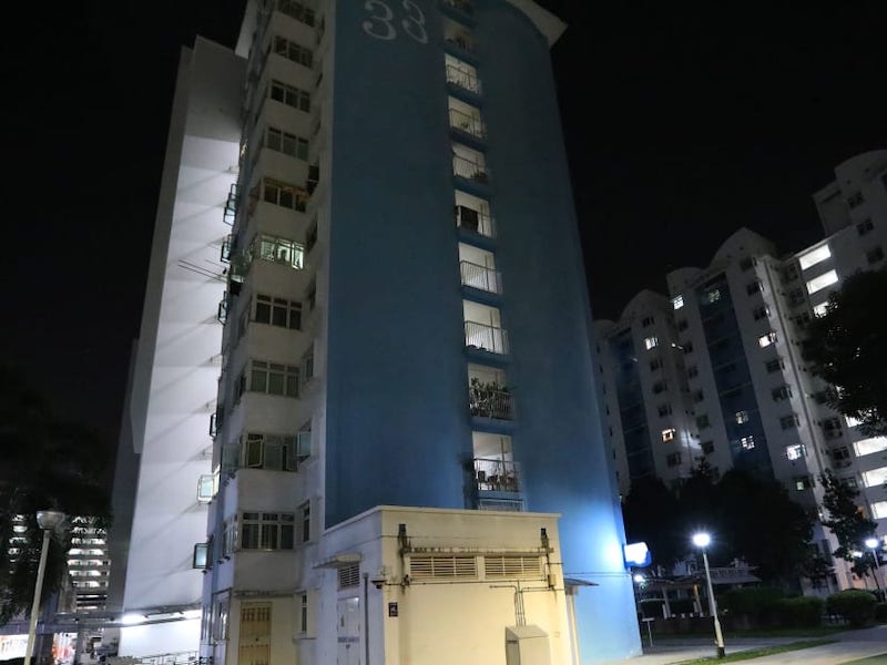 The police shot dead a knife-wielding man after he charged at officers outside a flat along Bendemeer Road. u00e2u20acu201d TODAY pic