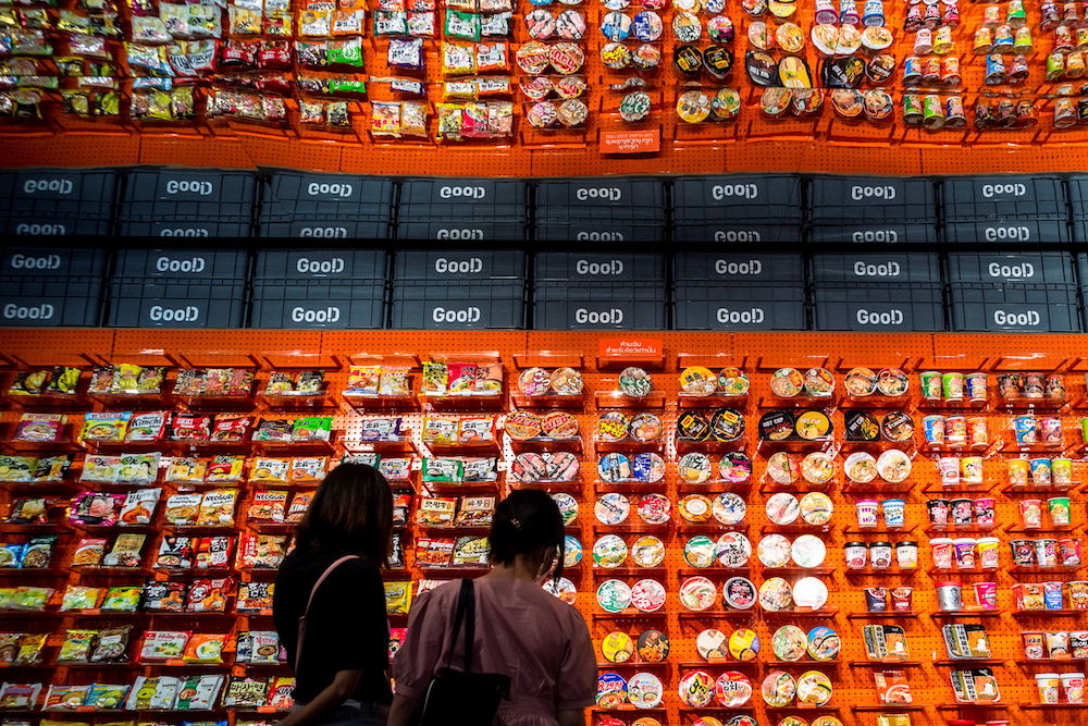 People browse instant noodles at the Good Noodle store in Bangkok, Thailand March 21, 2022. u00e2u20acu201d Reuters pic