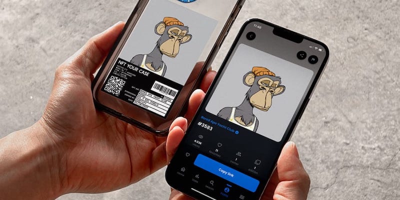 Hong Kong-based manufacturer Casetify is launching the first-ever verified NFT smartphone case with a non-fungible token printed directly on it. u00e2u20acu201d Picture courtesy of Casetify, Casetify NFT