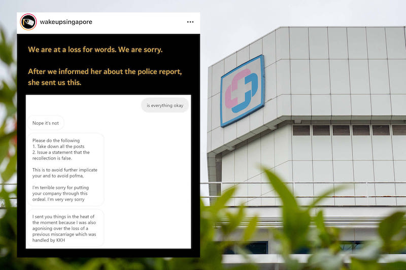 Wake Up, Singapore put up a message online saying it had been publishing false information given by a woman regarding KK Womenu00e2u20acu2122s and Childrenu00e2u20acu2122s Hospital. u00e2u20acu201d TODAY pic