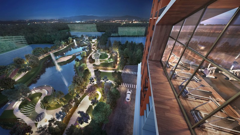 One of SkyWorld’s projects, EdgeWood Residences @ SkySanctuary overlooking the exclusive three-acre Central Park. — Picture courtesy of SkyWorld