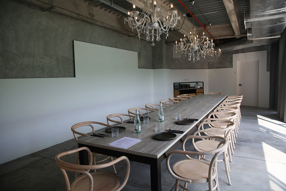 You can rent a private dining space for your own intimate parties where a chef can cook in the adjoining show kitchen.