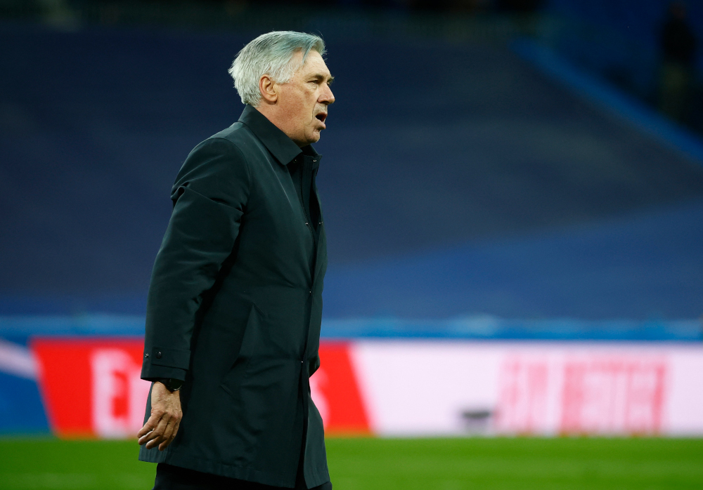 Real Madrid coach Carlo Ancelotti after the match against Real Sociedad at Santiago Bernabeu, Madrid, Spain, March 5, 2022. u00e2u20acu201d Reuters pic 