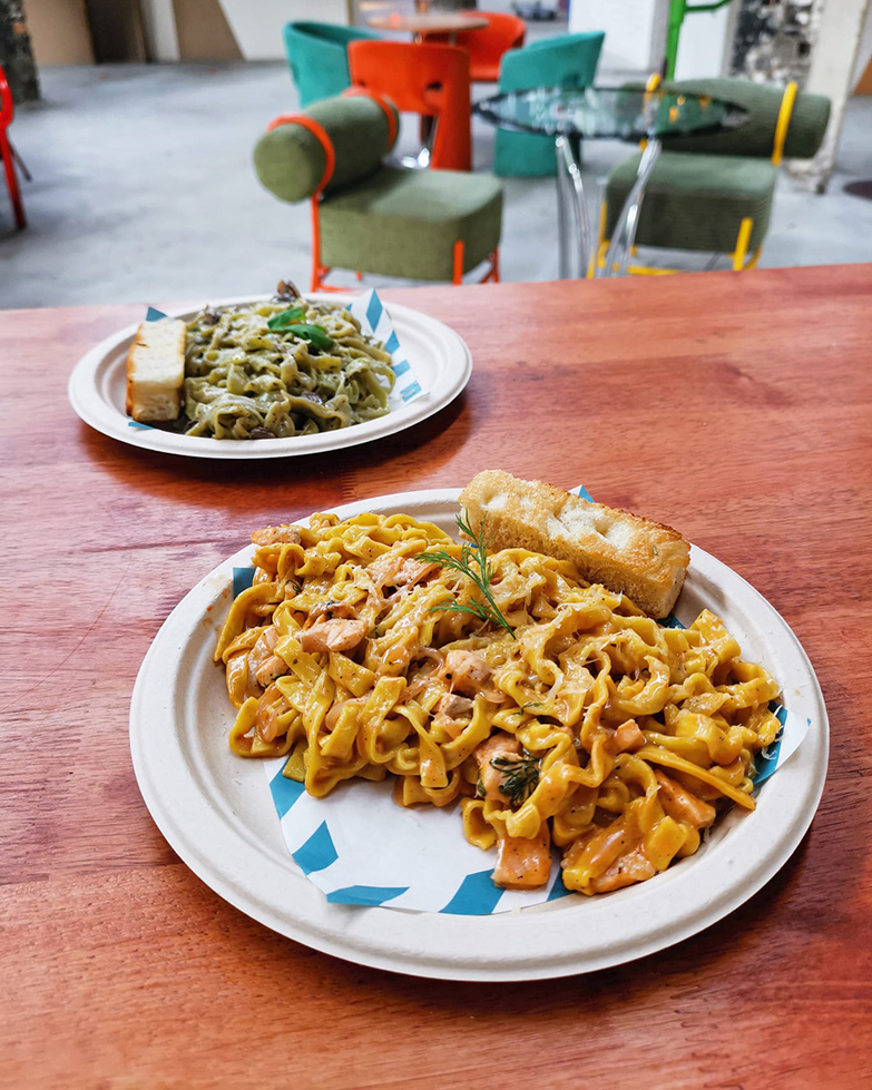 Twirl that fettuccine salmone rosa by handmade pasta makers Fratelli Pastificio at The Big Feast.