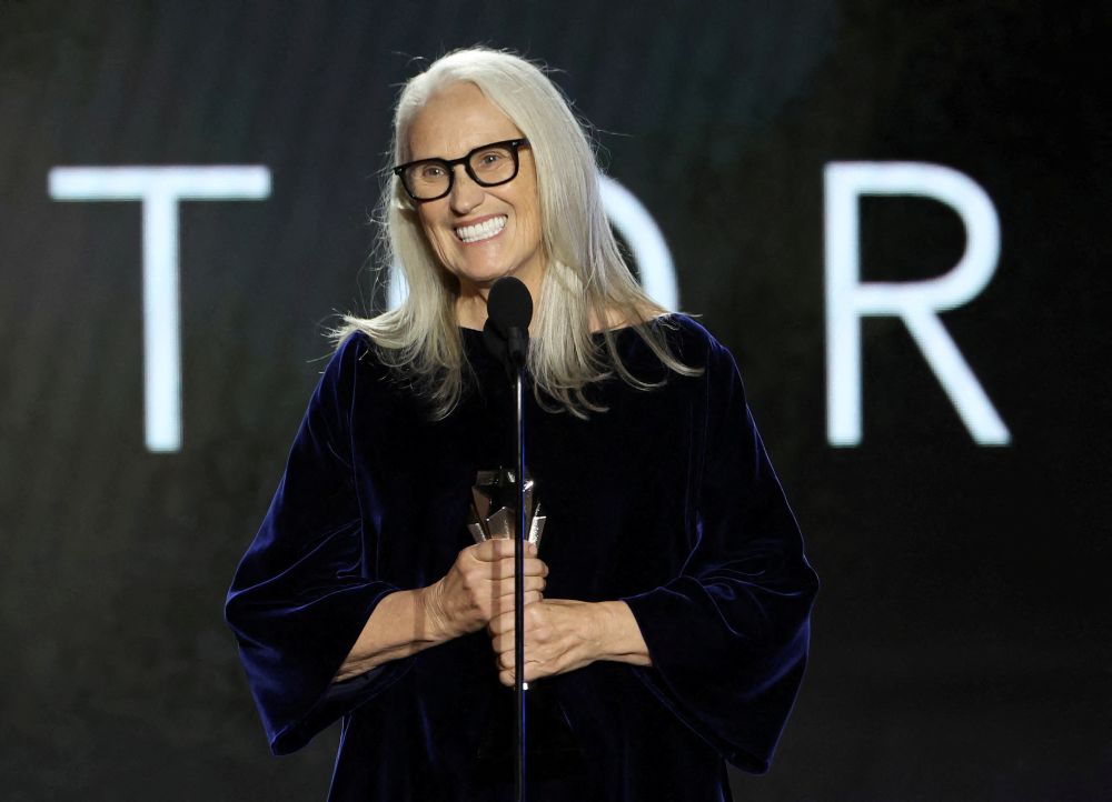 Director Jane Campion accepts the award for best director at the 27th Annual Critics Choice Awards in Los Angeles March 13, 2022. u00e2u20acu201d Reuters pic