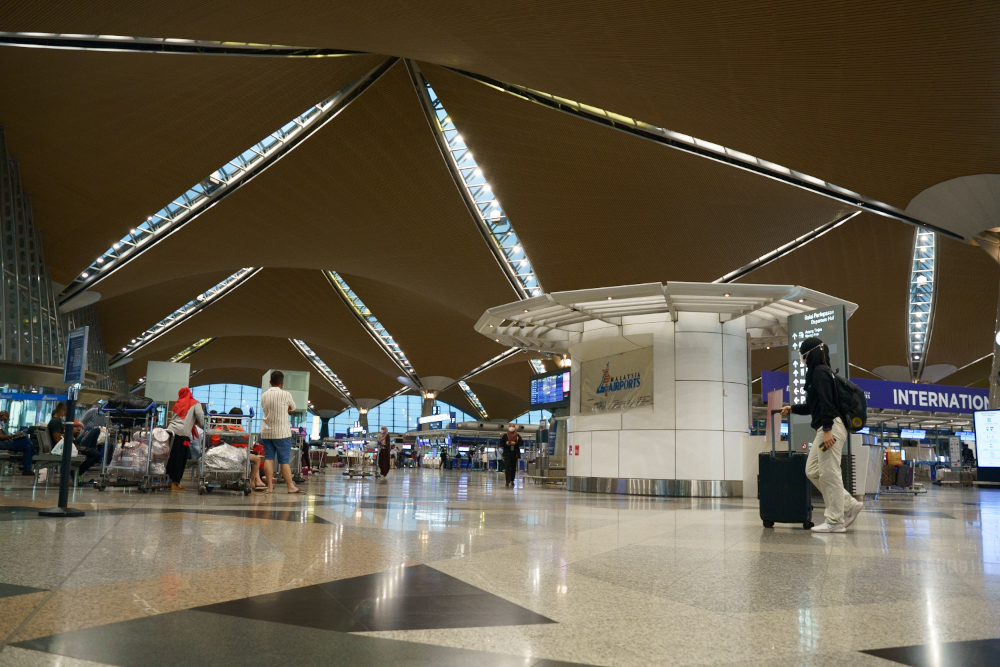 A general view of the KLIA departure hall, March 29, 2022. u00e2u20acu201d Picture by Devan Manuel