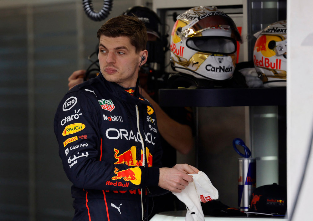 Red Bullu00e2u20acu2122s Max Verstappen during practice at the Jeddah Corniche Circuit, Jeddah, Saudi Arabia, March 25, 2022. u00e2u20acu201d Reuters picnn
