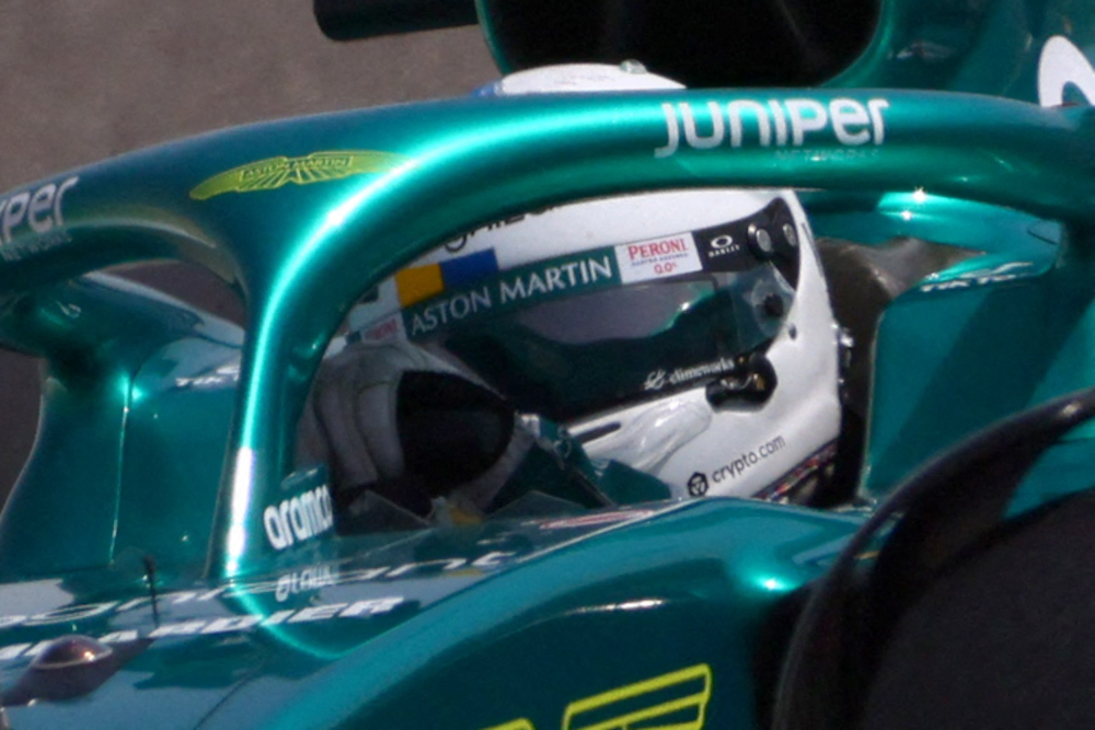 Aston Martin driver Sebastian Vettel drives during the first day of Formula One (F1) pre-season testing at the Bahrain International Circuit in the city of Sakhir, March 10, 2022. u00e2u20acu201d AFP picnn