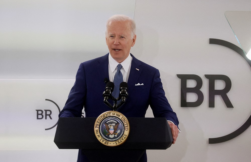 US President Joe Biden discusses the United States' response to Russian invasion in Washington March 21, 2022. u00e2u20acu2022 Reuters pic