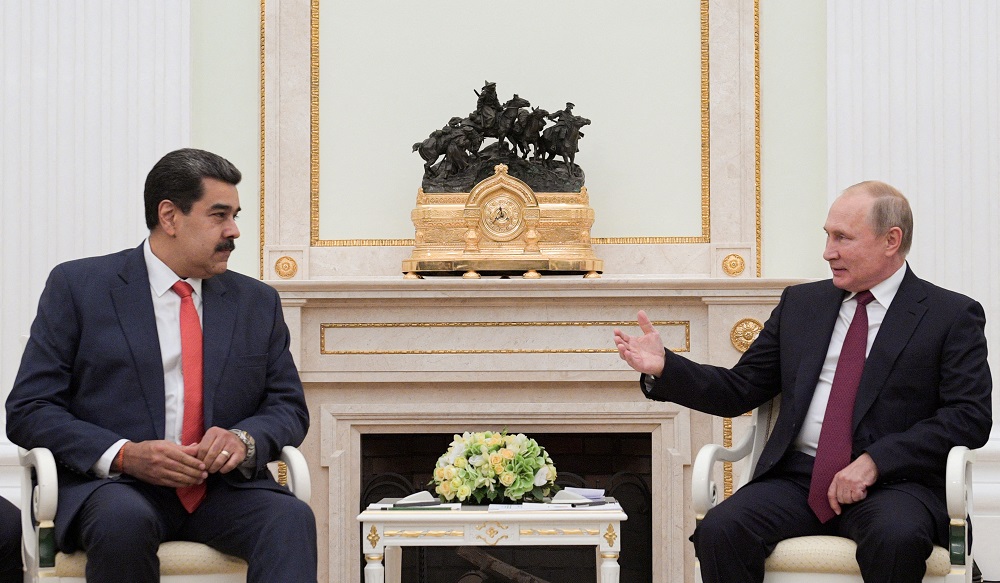 Russian President Vladimir Putin meets with his Venezuelan counterpart Nicolas Maduro at the Kremlin in Moscow, Russia September 25, 2019. u00e2u20acu2022 Sputnik/Alexei Druzhinin/Kremlin via Reuters