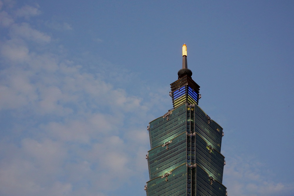 The Taipei 101 skyscraper is lit up in the colours of the Ukrainian flag following Russia's attack on Ukraine, in Taipei, Taiwan February 28, 2022. u00e2u20acu2022 Reuters pic
