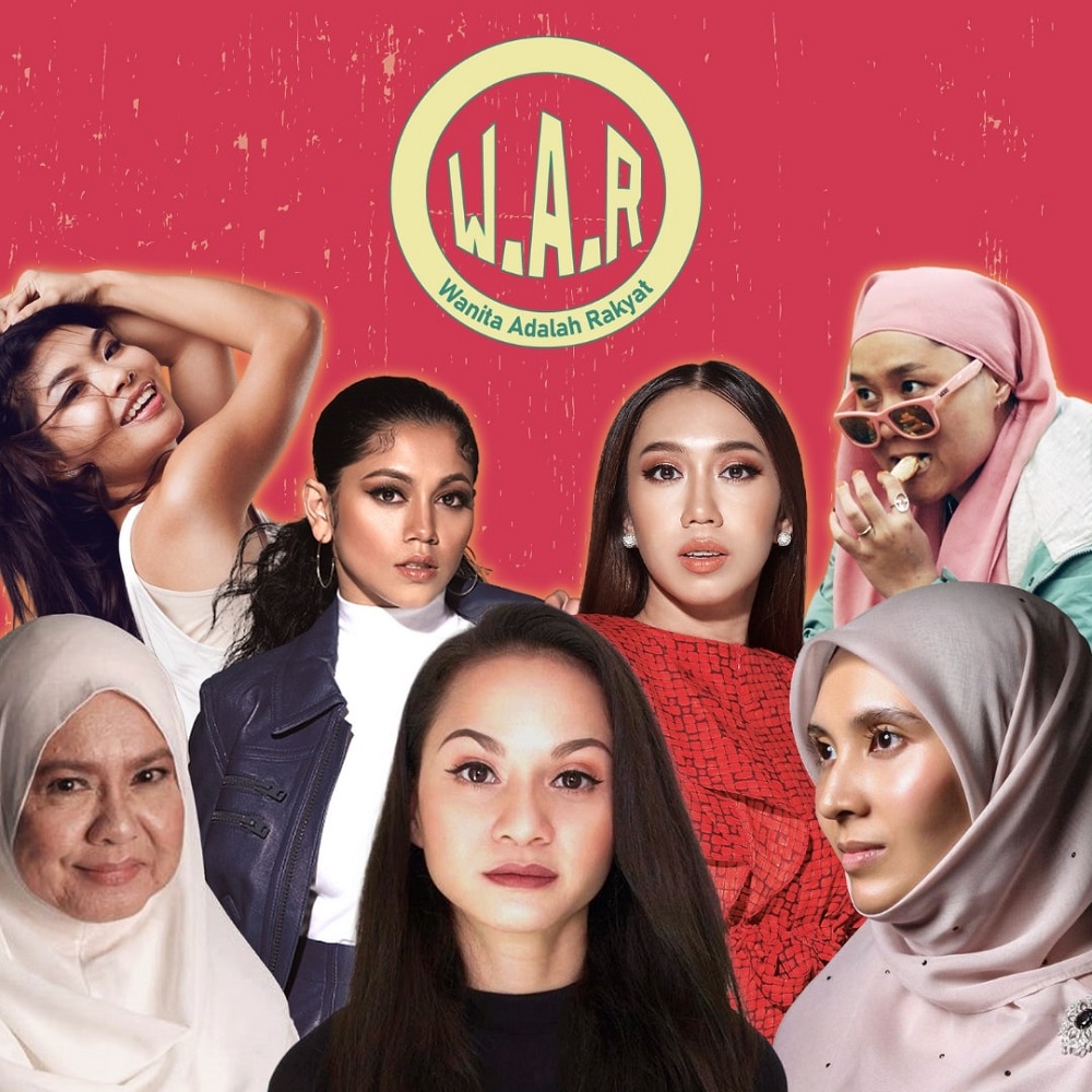 Tune in to YouTube to hear u00e2u20acu02dcWanita Adalah Rakyatu00e2u20acu2122 featuring local artists such as Nikki Palikat, Kaka Azraf, Takahara Suiko, Loca B, Sharifah Amani. u00e2u20acu201d Picture by KGE Studio