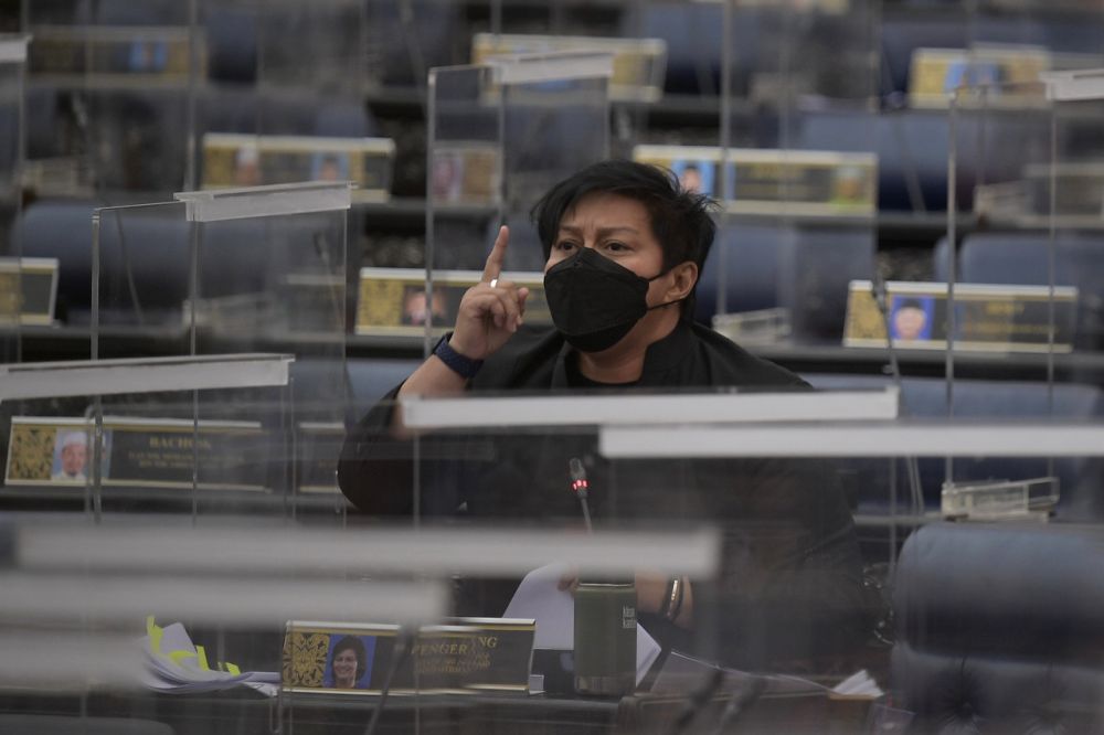 Datuk Seri Azalina Othman Said addresses members of Parliament in Kuala Lumpur March 7, 2022. u00e2u20acu201d Bernama picnn