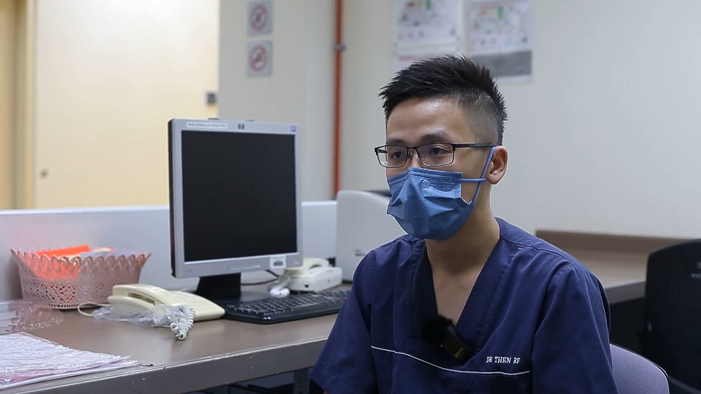 Hospital Sungai Buloh physician Dr Then Ru Fah was caught by surprise when the hospital became the main Covid-19 centre in Malaysia. ― Picture by Hari Anggara