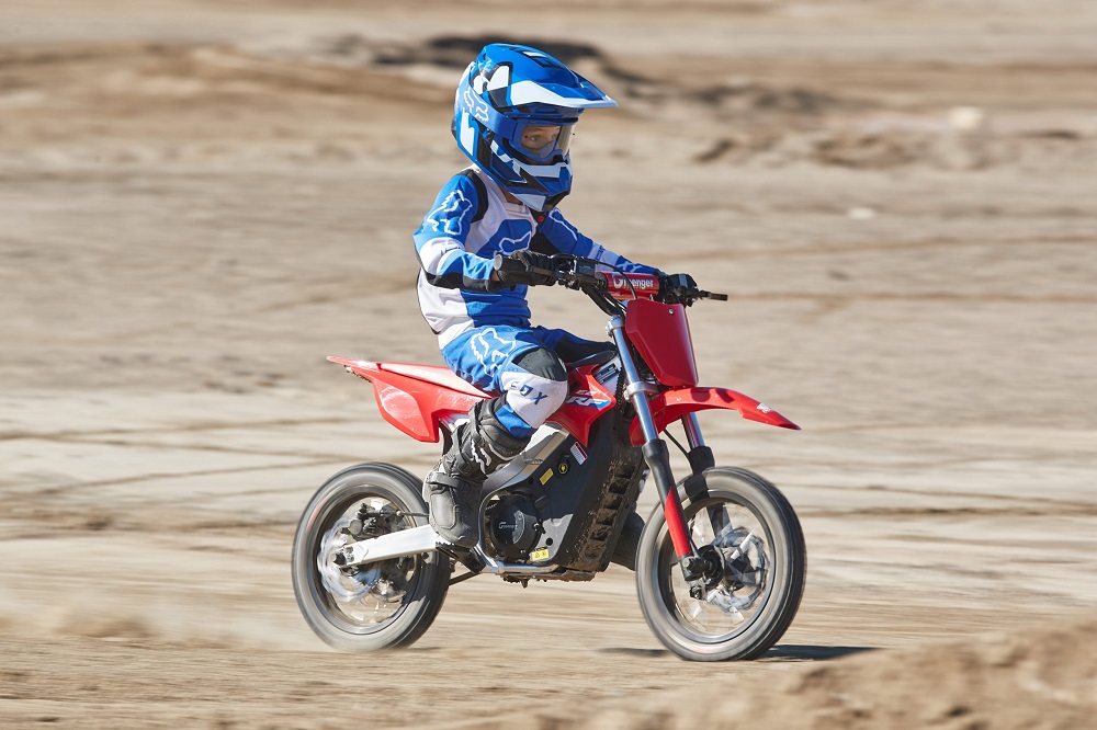 Greenger and Honda present the CRF-E2, an electric youth motorcycle that has all the makings of a great bike! u00e2u20acu2022 Picture courtesy of Greenger Motors