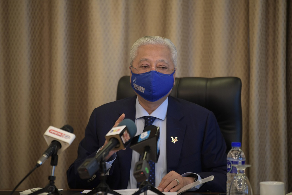 Prime Minister Datuk Seri Ismail Sabri Yaakob during a press conference at the Parliament building, March 23, 2022. u00e2u20acu201d Bernama pic 