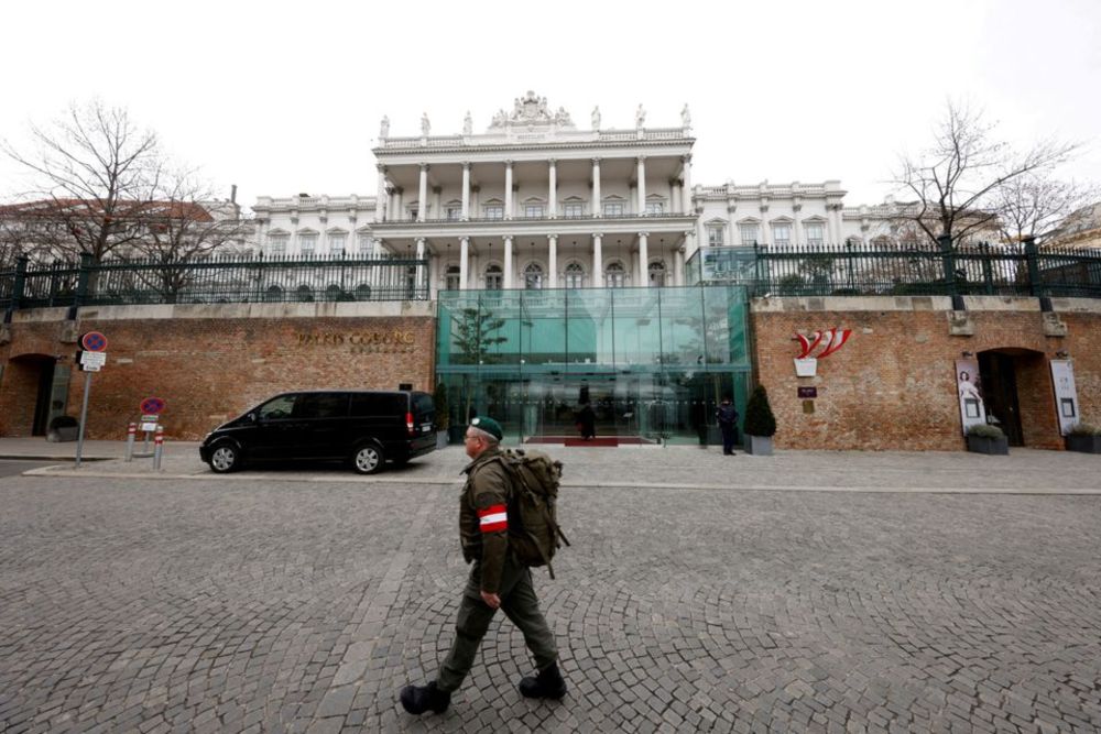 A member of Austrian armed forces walks past Palais Coburg, the site of a meeting of the Joint Comprehensive Plan of Action (JCPOA), in Vienna, Austria, February 8, 2022. u00e2u20acu201d Reuters pic