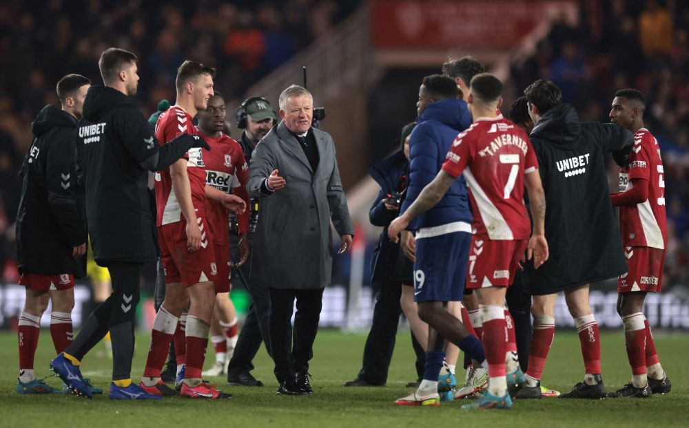 Middlesbrough manager Chris Wilder after the match against Tottenham Hotspur at Riverside Stadium, Middlesbrough March 1, 2022. u00e2u20acu201d Reuters pic