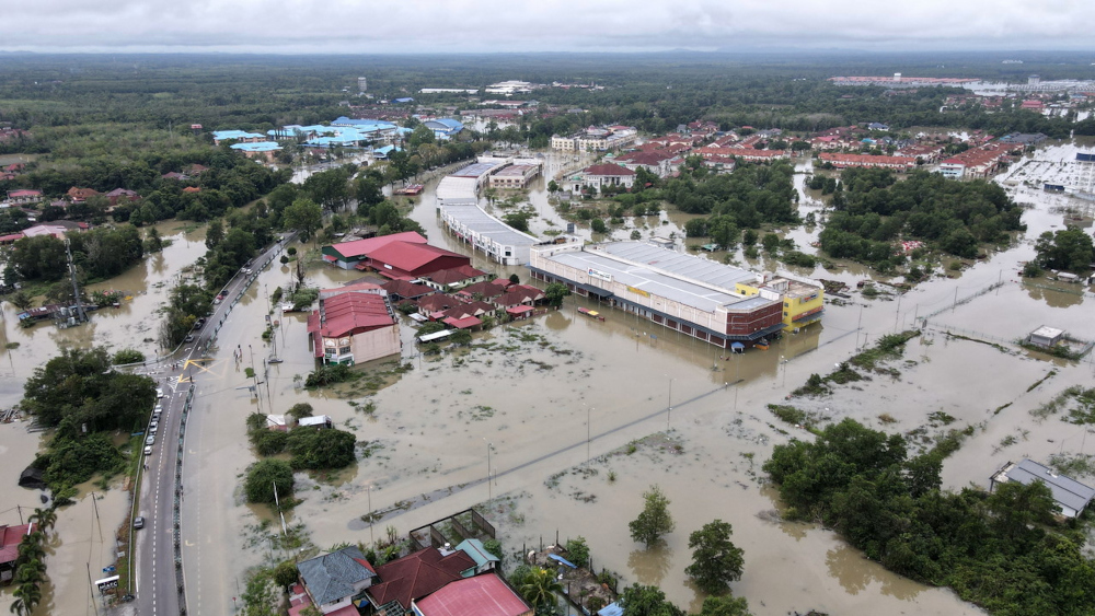Lubok Jong in Pasir Mas, Kelantan, inundated with flood water, February 28, 2022. u00e2u20acu2022 Bernama pic 