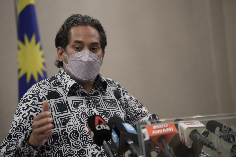 Health Minister Khairy Jamaluddin speaks at a press conference at Parliament building, March 24, 2022. u00e2u20acu201d Bernama pic 