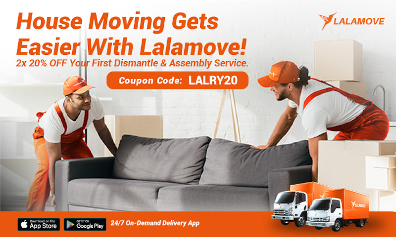 Use the coupon code for a better deal. — Picture courtesy of Lalamove