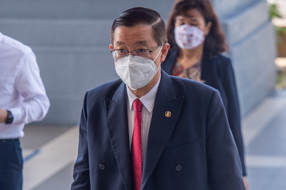 Lim Guan Eng arrives at the Kuala Lumpur High Court March 24, 2022. u00e2u20acu2022 Picture by Shafwan Zaidon