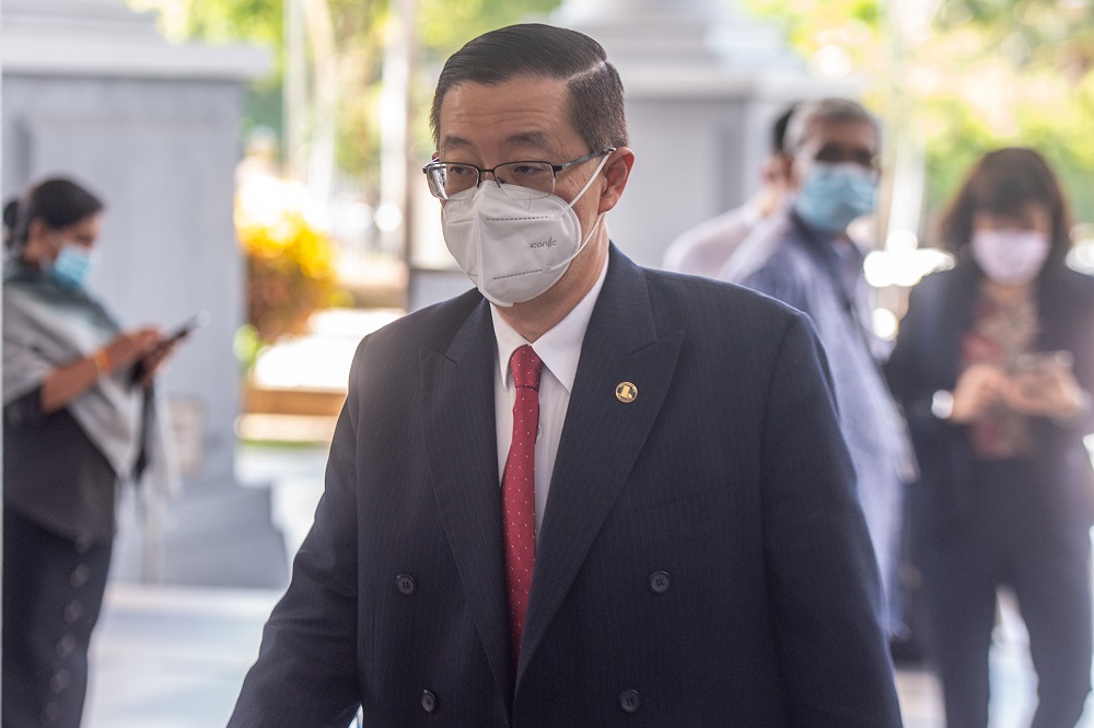 Lim Guan Eng arrives at the Kuala Lumpur High Court March 24, 2022. u00e2u20acu2022 Picture by Shafwan Zaidon