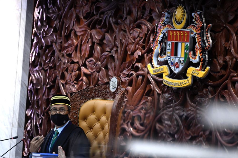 Deputy Speaker Datuk Rashid Hasnon addresses members of Parliament in Kuala Lumpur March 16, 2022. u00e2u20acu201d Bernama picnn