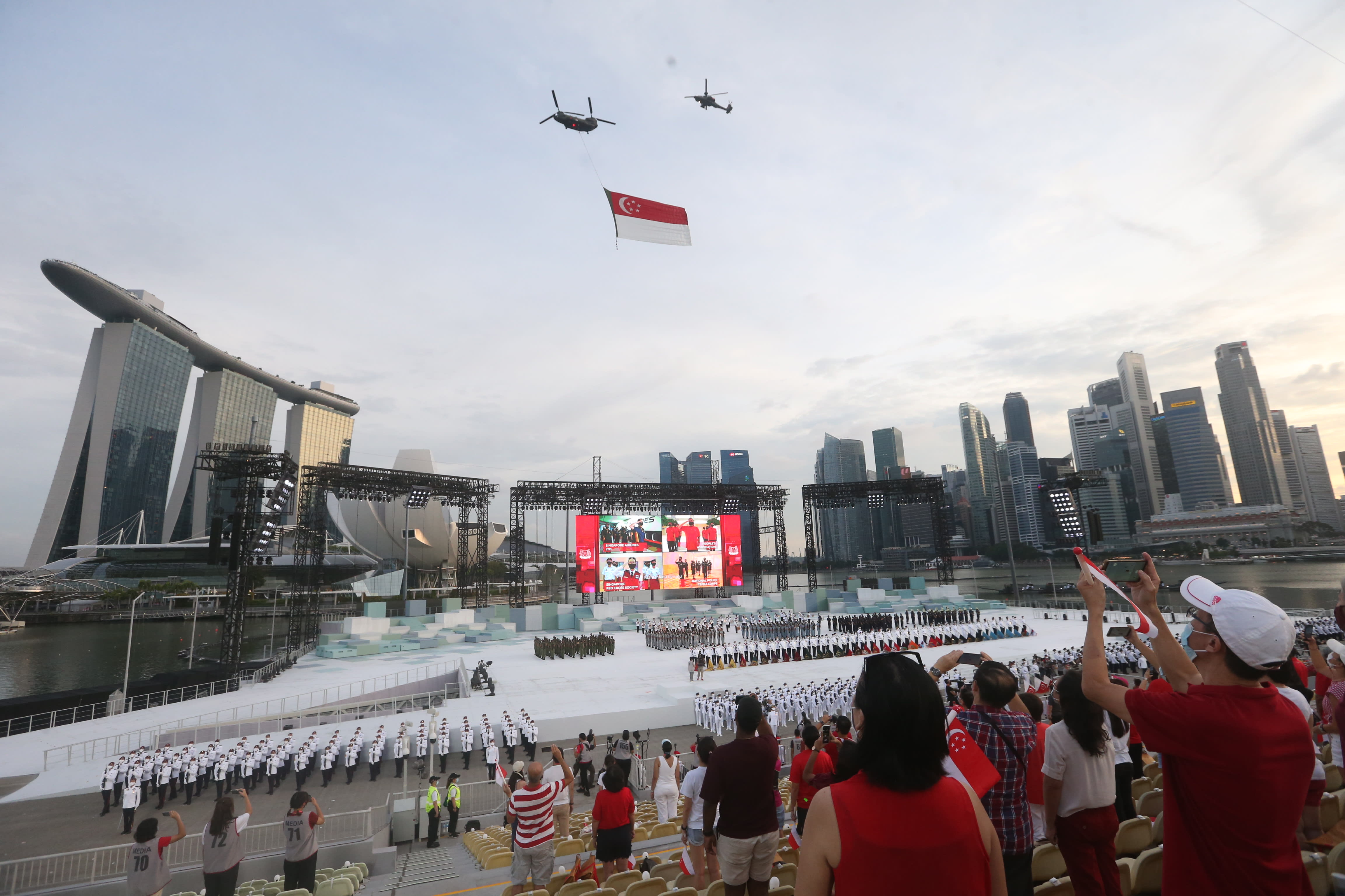 This year's National Day Parade will be held at Marina Bay floating platform. u00e2u20acu2022 TODAY pic