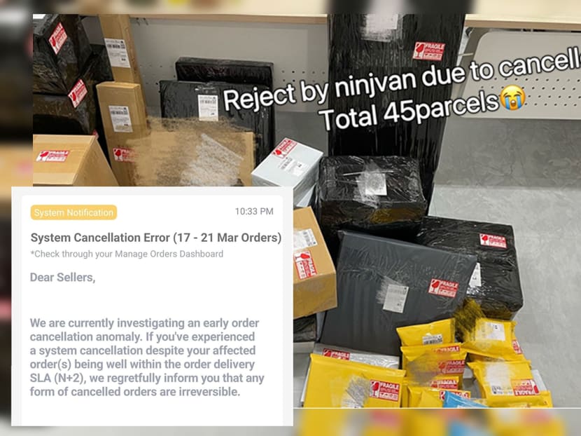 Screenshots of posts by affected Lazada sellers on the Lazada SG Seller Community Facebook page. u00e2u20acu2022 Picture via Facebook/Lazada SG Seller Community