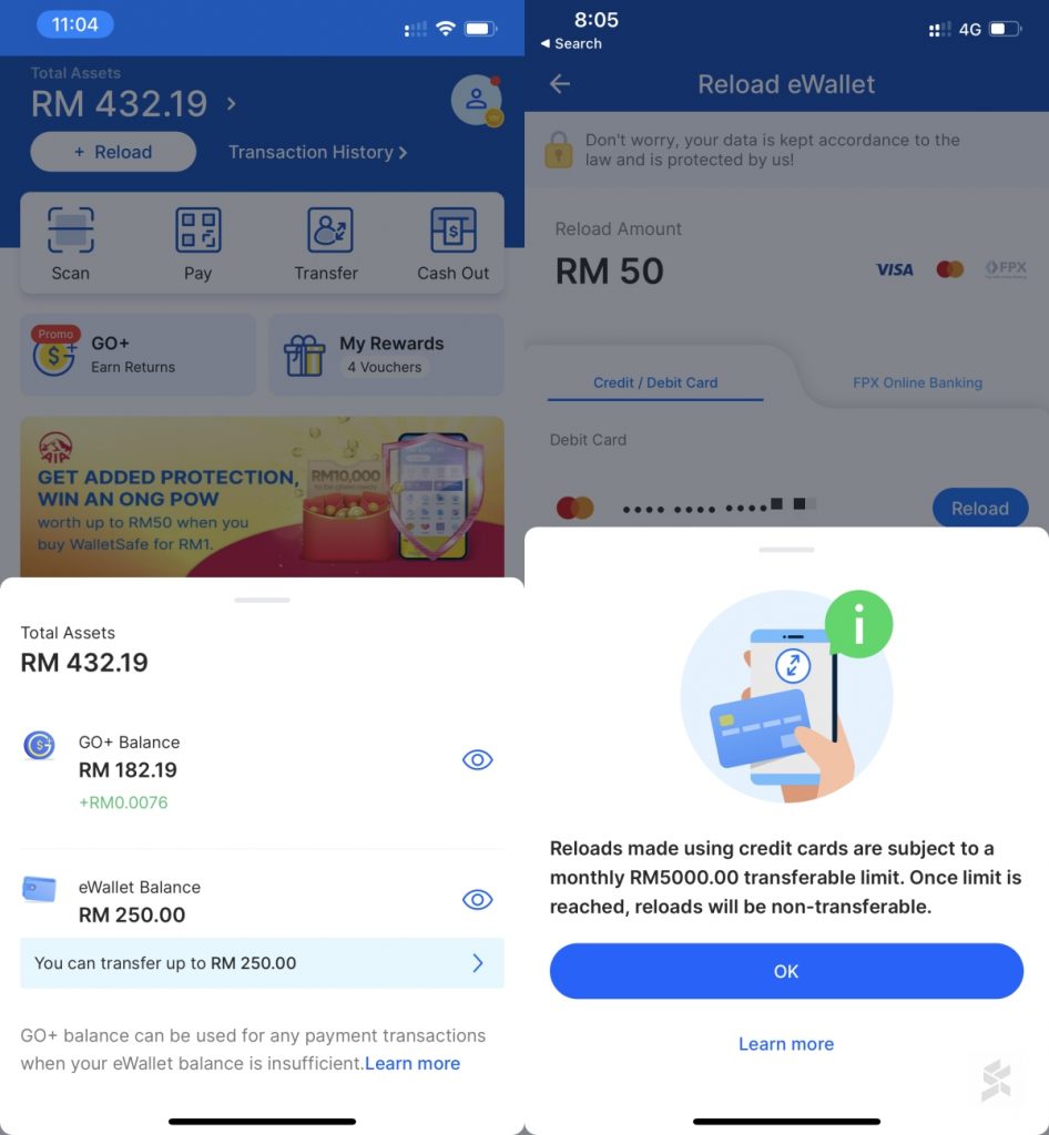 The limitation of non-transferable balance is that you can’t use it to transfer it to other eWallets.