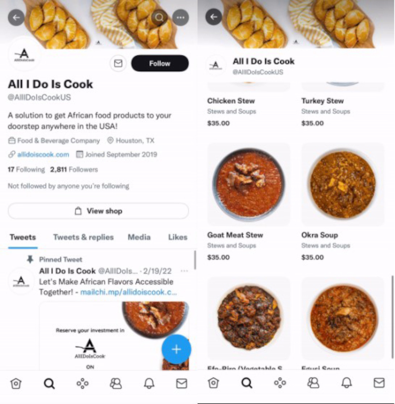 Twitter has unveiled a preview of the u00e2u20acu02dcView shopu00e2u20acu2122 button. u00e2u20acu201d Picture courtesy of Twitter via ETX Studio 