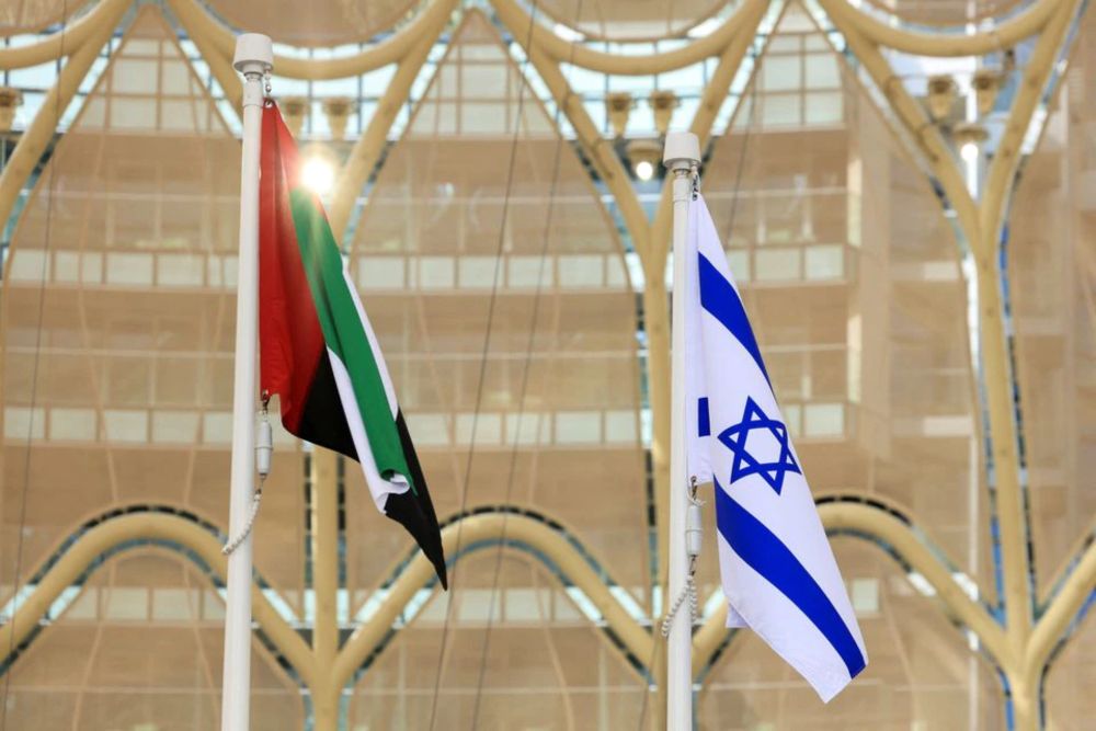 Flags of United Arab Emirates and Israel flutter during Israelu00e2u20acu2122s National Day ceremony at Expo 2020 Dubai, in Dubai, United Arab Emirates, January 31, 2022. u00e2u20acu201d Reuters pic
