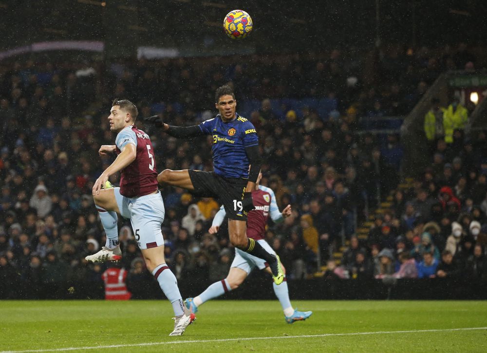 Manchester United's Raphael Varane in action against Burnley at Turf Moor, Burnley February 8, 2022. u00e2u20acu201d Reuters pic