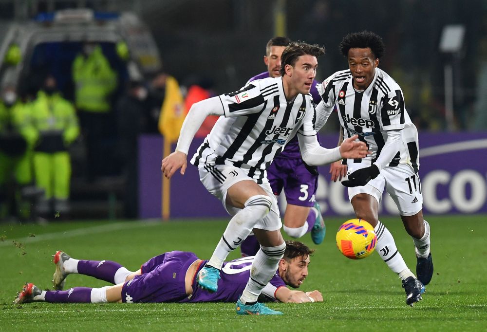 Juventus' Dusan Vlahovic in action against Fiorentina at Stadio Artemio Franchi, Florence March 2, 2022. u00e2u20acu201d Reuters pic