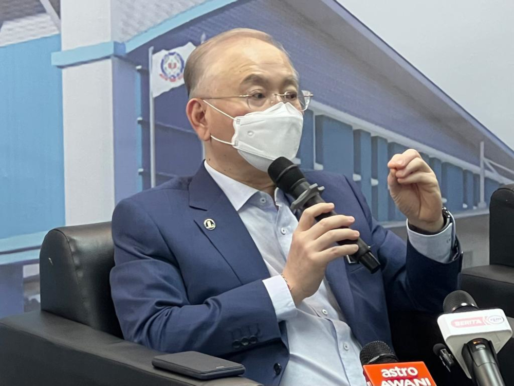 Transport Minister Datuk Seri Wee Ka Siong said discussions are being made to determine which flights and routes will be used to implement the Vaccinated Travel Lane (VTL) by air initiative to Thailand and Cambodia, March 4, 2022. u00e2u20acu201d Picture by Ben Tan