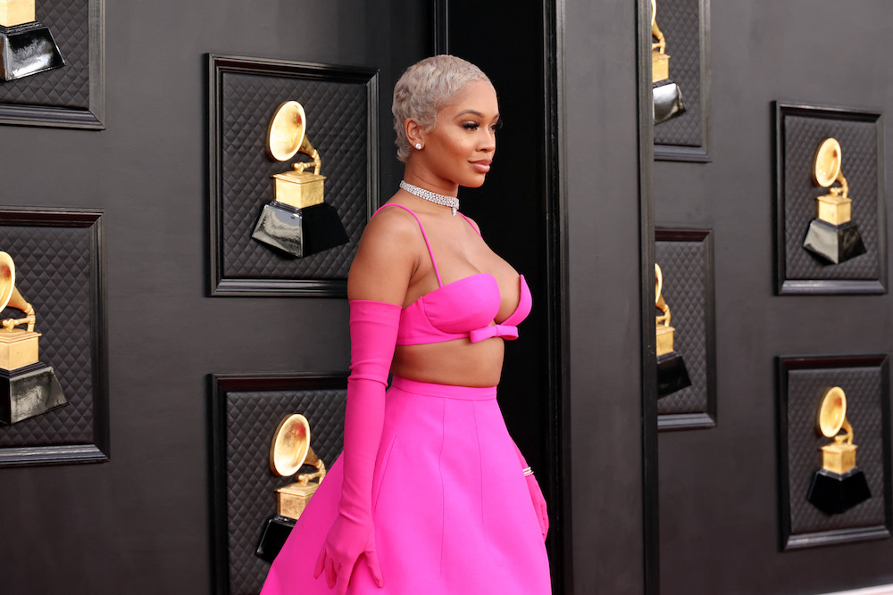 Saweetie attends the 64th Annual Grammy Awards at MGM Grand Garden Arena in Las Vegas, Nevada April 4, 2022. u00e2u20acu201d Amy Sussman/Getty Images/AFP pic