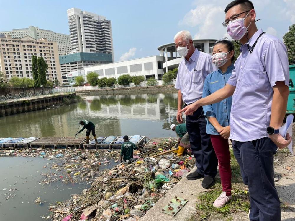 Penang state exco councillor Zairil Khir Johari during a visit to Sungai Pinang in George Town, April 11, 2022. — Picture courtesy of Zairil Khir Johari