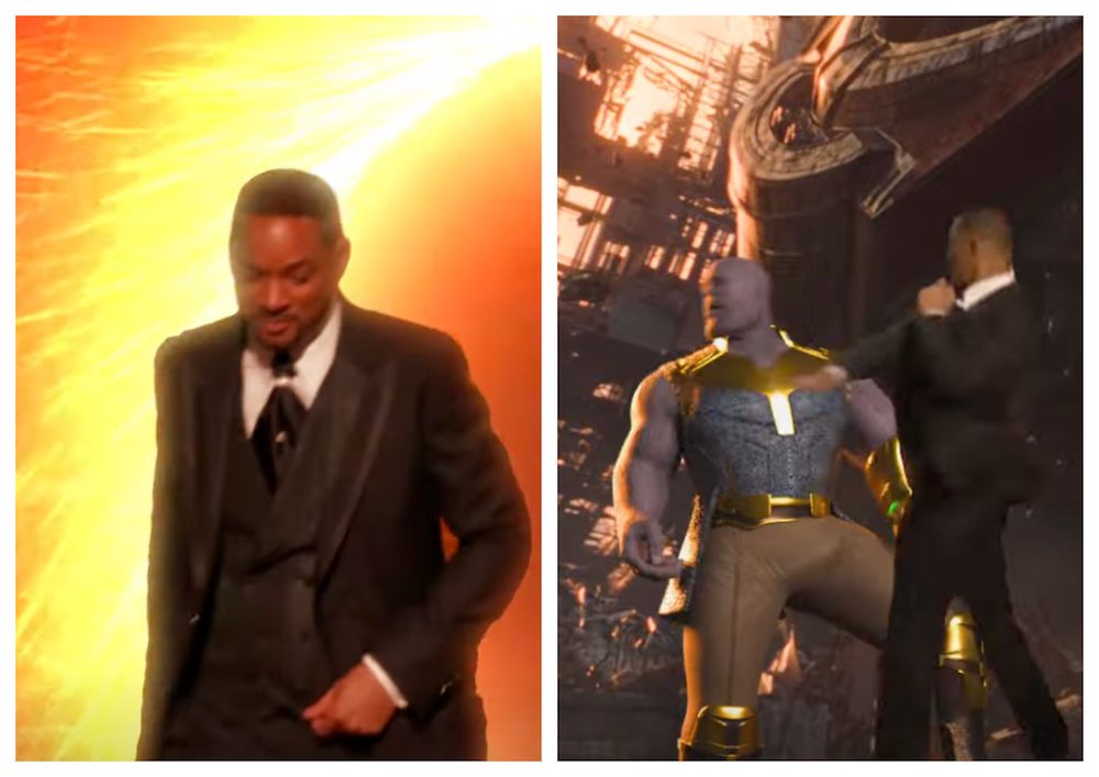 Social media users said the clip was one of the best memes of Smith slapping Rock at the Oscars. u00e2u20acu201d Screengrab from Instagram/@marvel_dc.hub