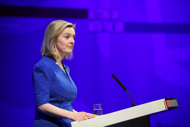 British Foreign Secretary Liz Truss speaks at the Conservative Party Spring Conference in Blackpool, Britain March 19, 2022. u00e2u20acu201d Reuters picnn